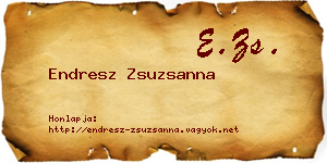 Endresz Zsuzsanna névjegykártya